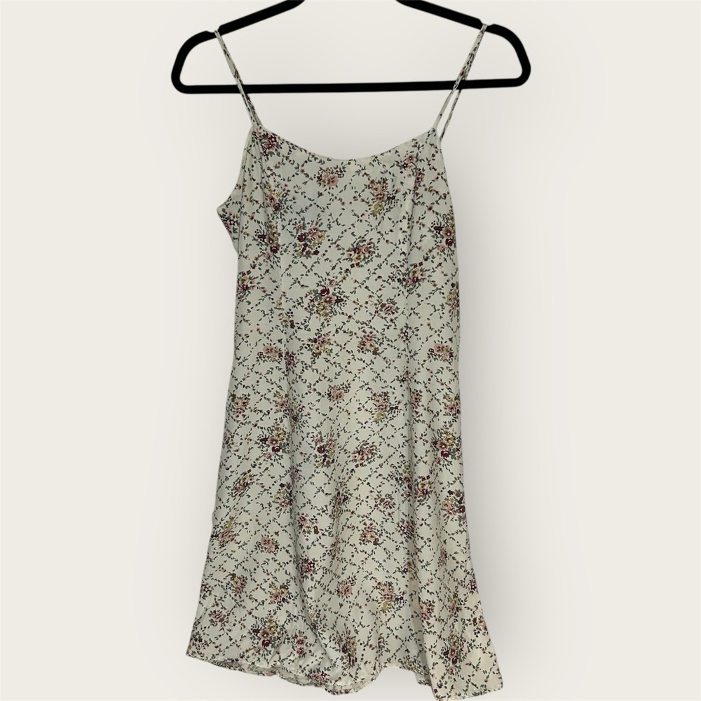 Y2K/90s Vintage Evidence Ditsy Floral Slip Mini Dress - Size 9/10